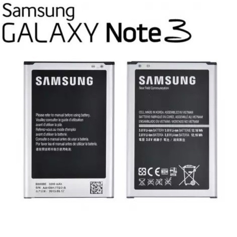 Batterai Samsung Galaxy N9000 / Note 3 / N9005 / N9006 Model Original Baterai