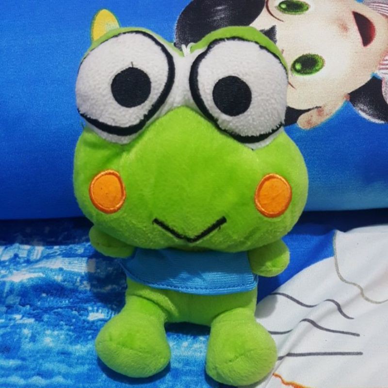 Boneka Keropi Lucu Baju Biru