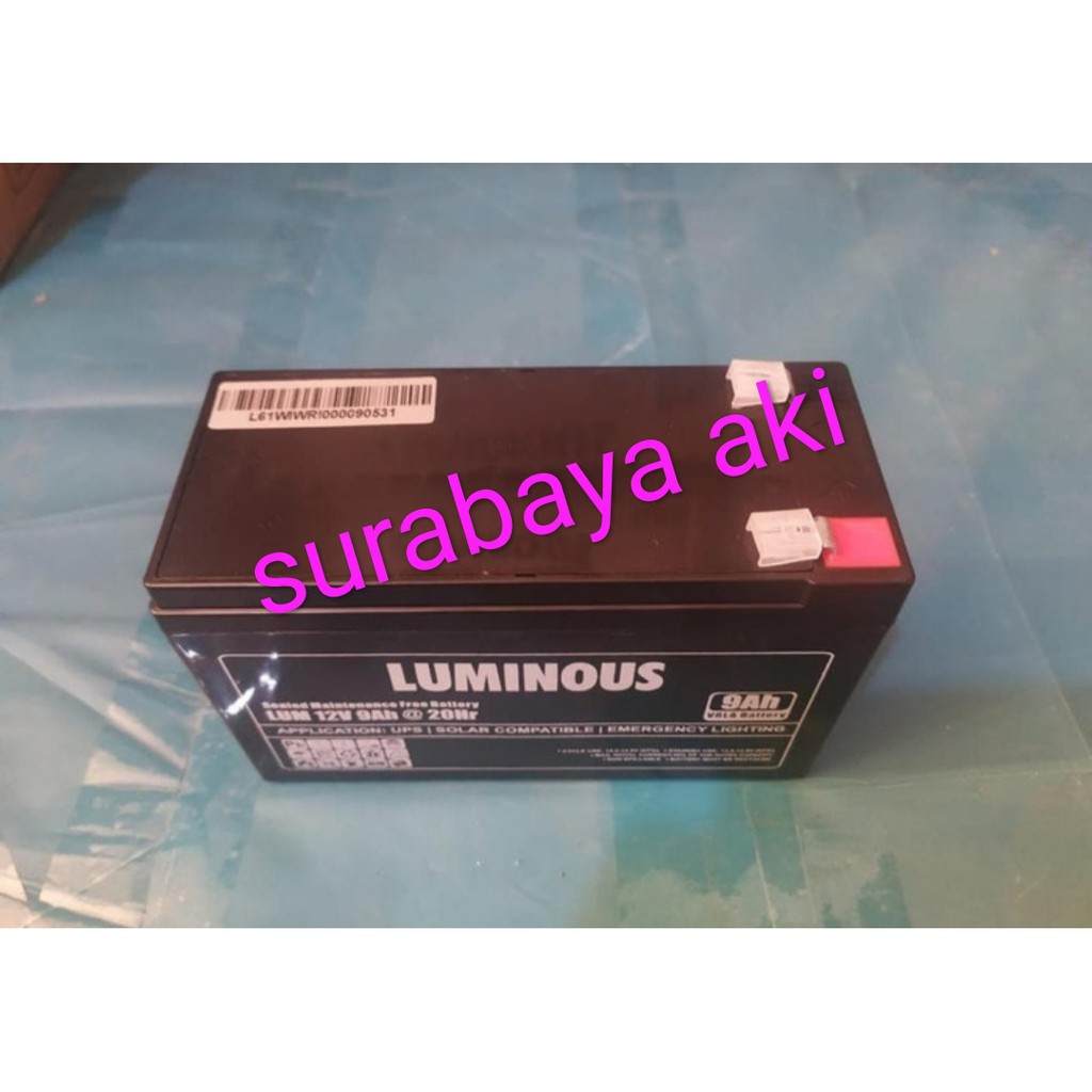 battery ups aki vrla luminous 12v 7ah 12v 7,2ah 12volt 7amper baterai aki mobil mainan anak LUMINOUS 7AH original AKI SURABAYA AKI