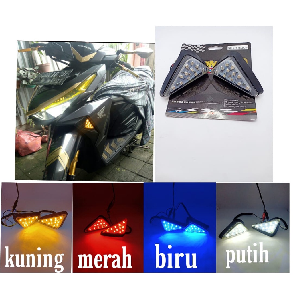 lampu sen tempel Led Ninja CBR R 15-25 vixion Tiger Cb dll