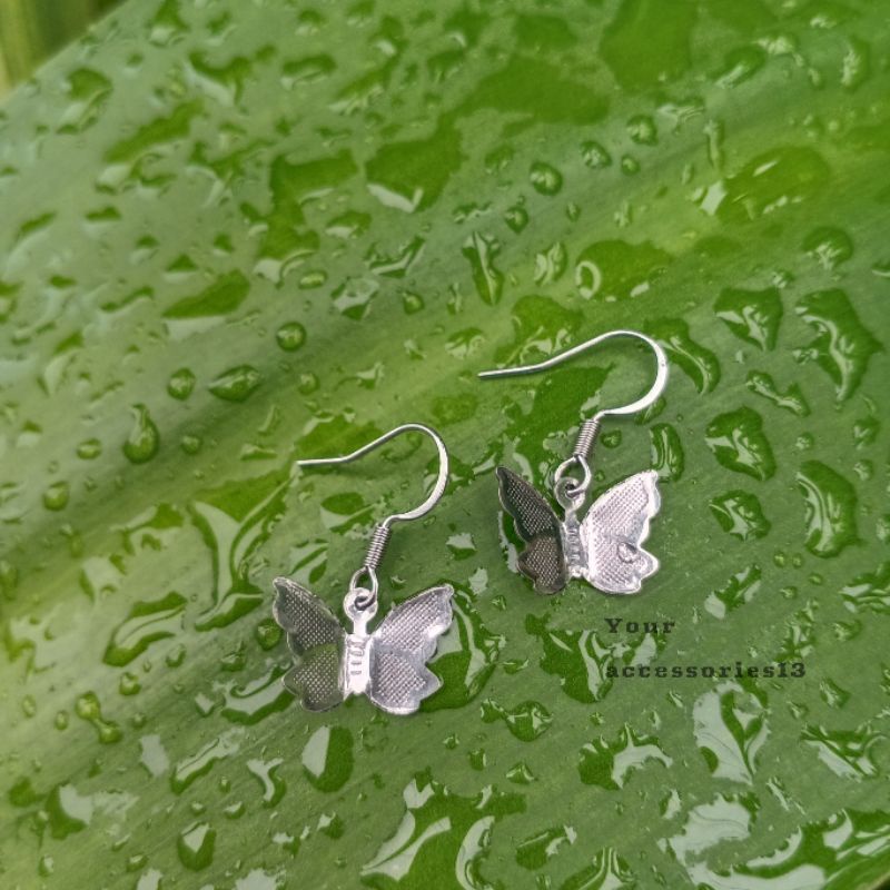 Anting kupu-kupu || Anting wanita Bahan Stainless Steel