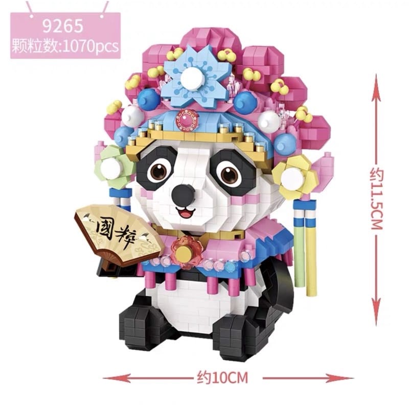 LOZ micro blocks lucky cat panda building blocks Imlek Sincia CNY