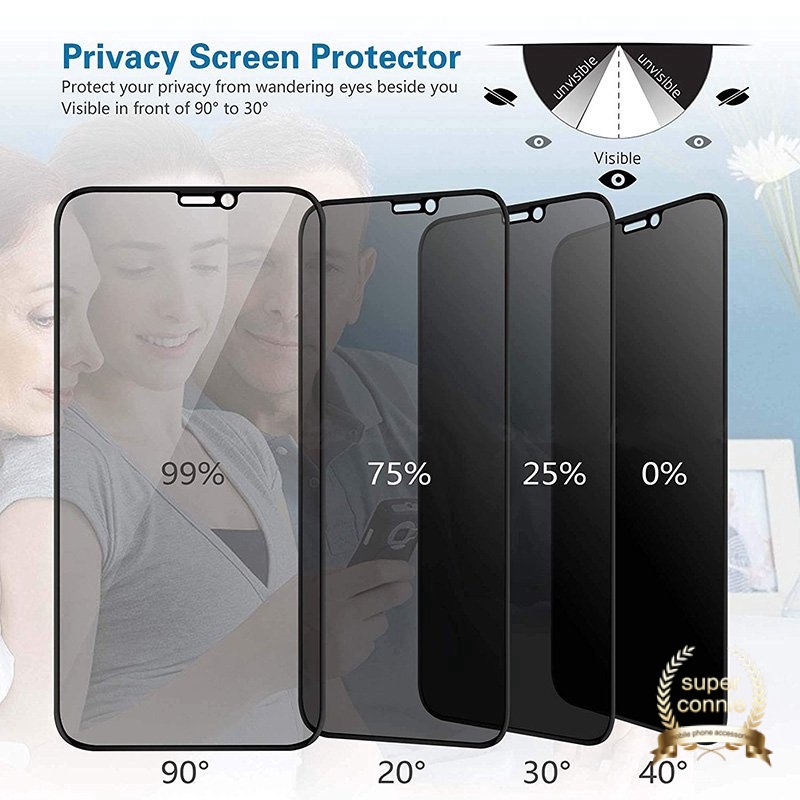 Tempered Glass Anti Spy Pelindung Layar Vivo Y02 Y17 Y12 Y16 Y02s Y35 Y15s Y22 Y20 Y20s G Y21s Y33s Y11s Y21 Y15 Y11 Y22s Y51 Y31 Y51A Y53s V23 V23E Y01 Y91C Y95 V21 V25 Y76