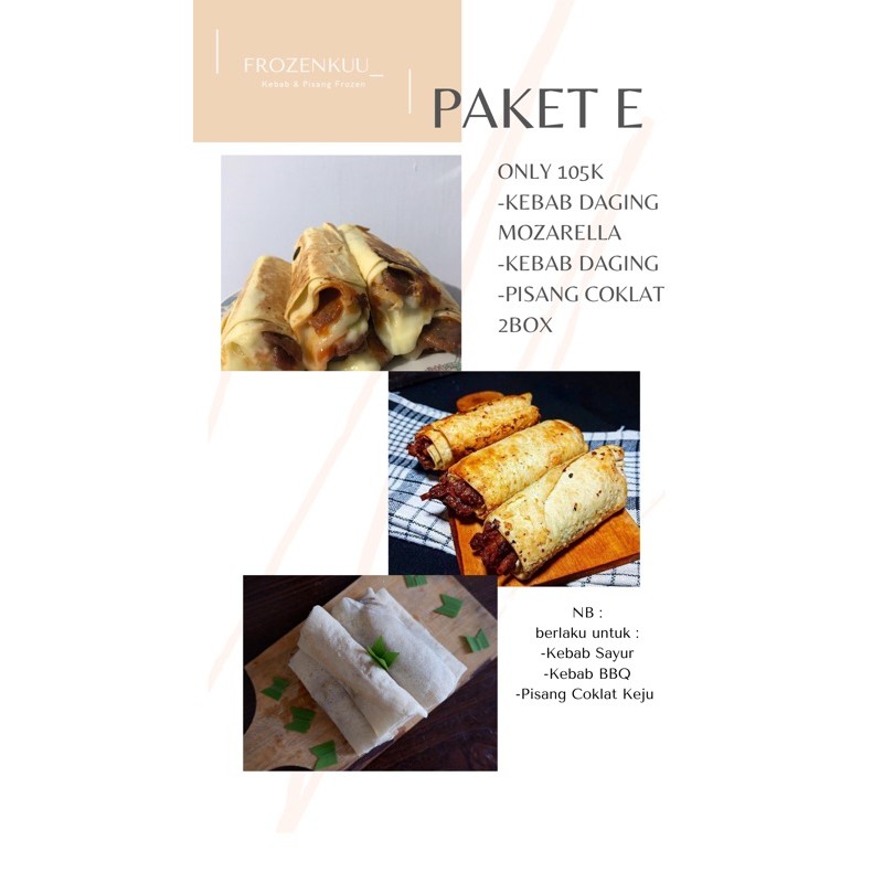 

kebab & pisang frozen