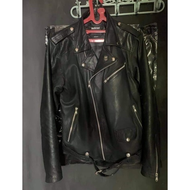 leather jacket maternal disaster