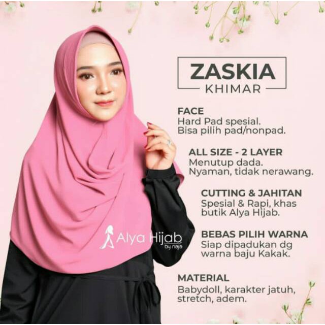 Zaskia Khimar by Alya Hijab