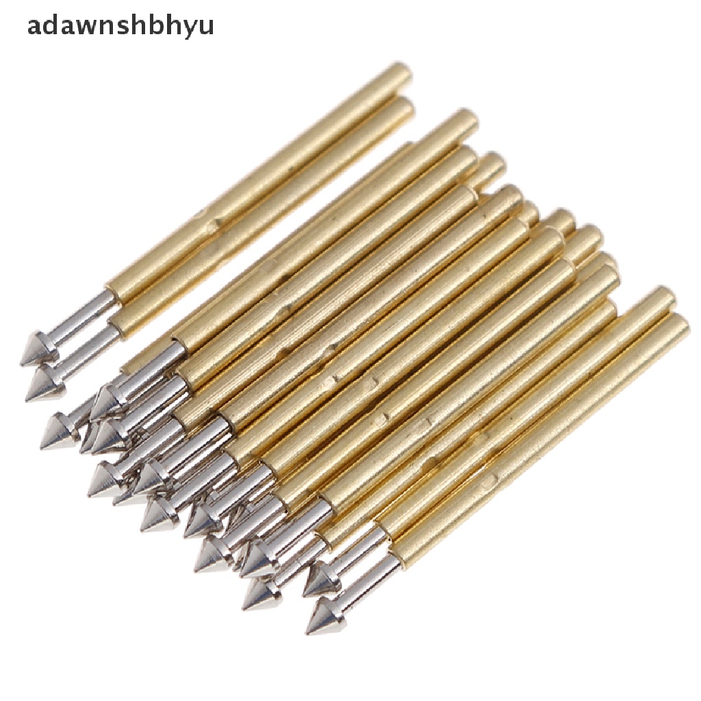 Adawnshbhyu 100Pcs P75-E2/E3 spring test probe pogo pin 1.3/1.5mm Kepala Kerucut 1.0mm Bidal