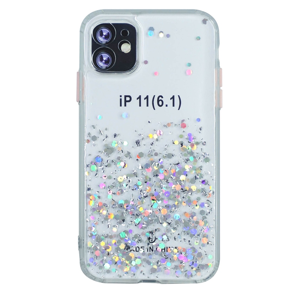 MallCasing - Xiaomi Redmi Note 8 | Redmi Note 9 Transparent Dove Candy Glitter Hard Case