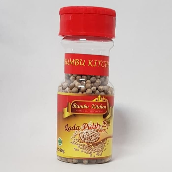 

Bumbu Kitchen Whole White Pepper 60gr Herb Lada Putih Biji