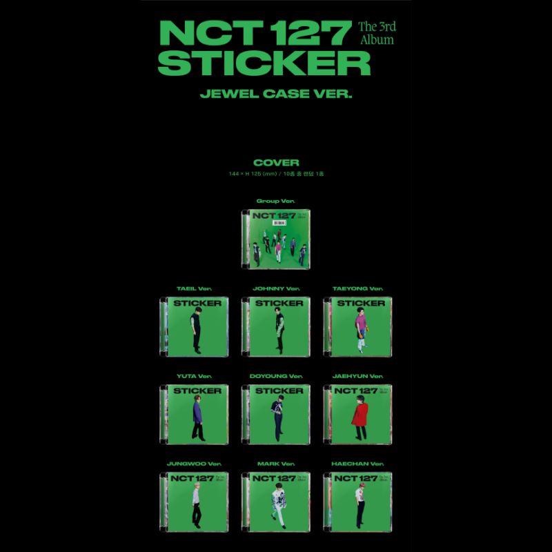 [PO] NCT 127 3rd Album : STICKER Jewel Case Ver.