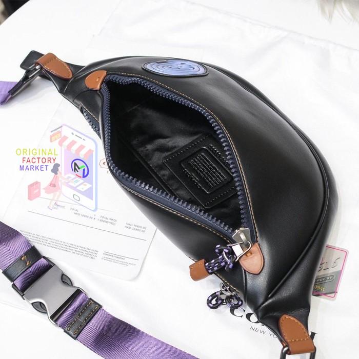 TAS COACH RIVINGTON Belt Bag Utility With Patch Aura Blue COACH 69303