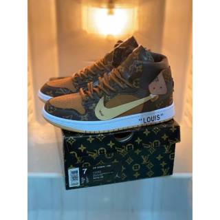  SEPATU  NIKE AIR JORDAN  LOUIS VUITTON ORIGINAL PREMIUM 