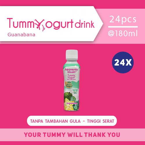 

Heavenly Blush Tummy Yogurt Drink Sugar Free Guanabana [24 x 180 ml]