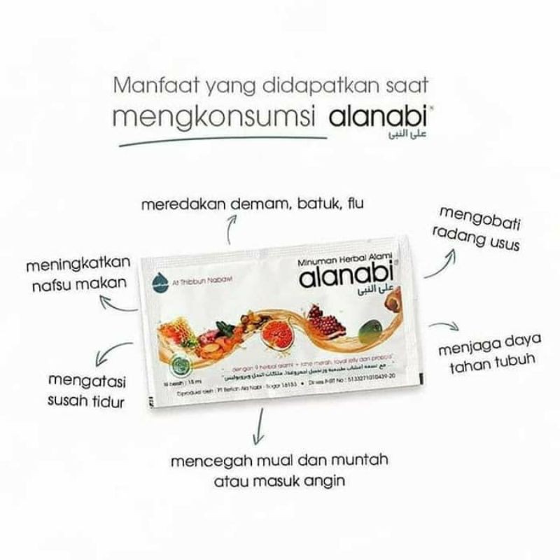 

Alanabi Minuman Herbal Kesehatan 1 Showbox Isi 30 Sachet