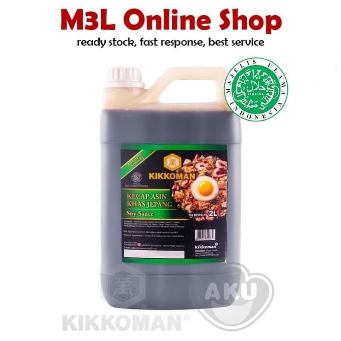 

[[BISA COD]] Kikkoman All Purpose Soy Sauce HALAL 2L – Kecap Asin Khas Jepang PRODUK TERBATAS Kode