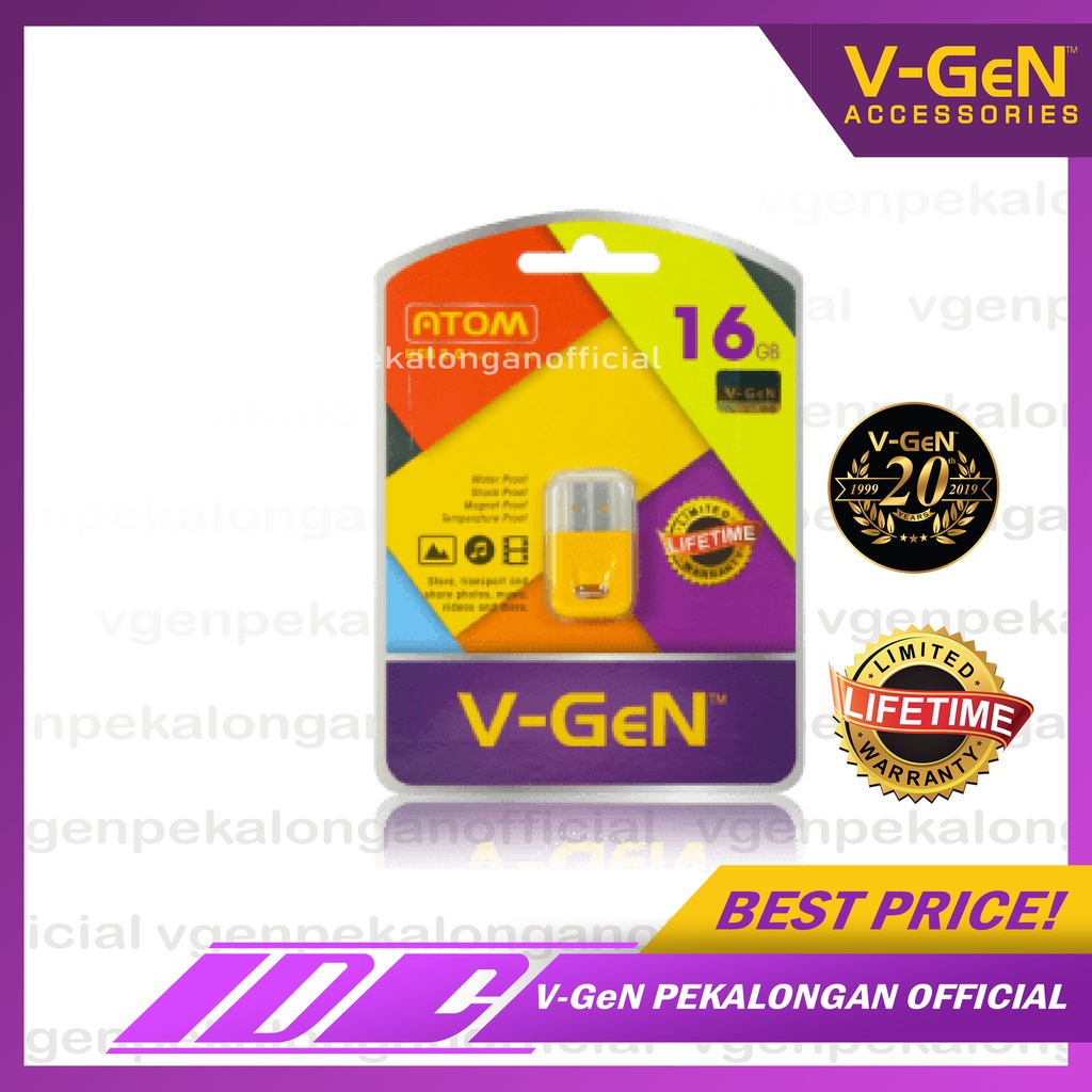 Flashdisk V-GeN Atom 8GB - 128GB Original