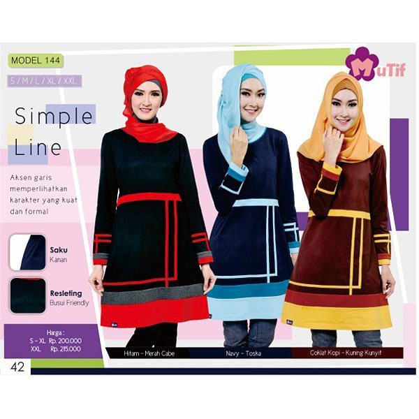 Baju Atasan Wanita Tunik Mutif M144