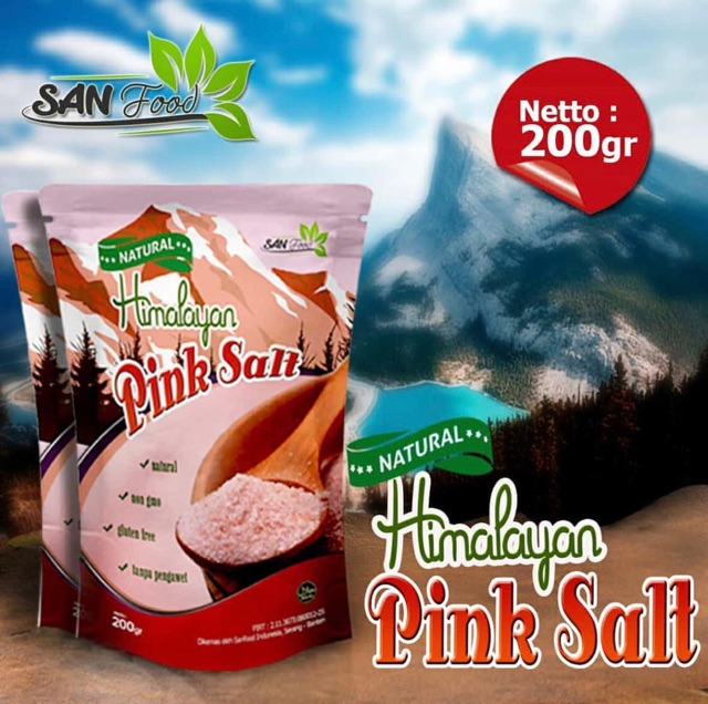 Garam himalaya sanfood - himalayan pink salt ( expired : 01/2024 )