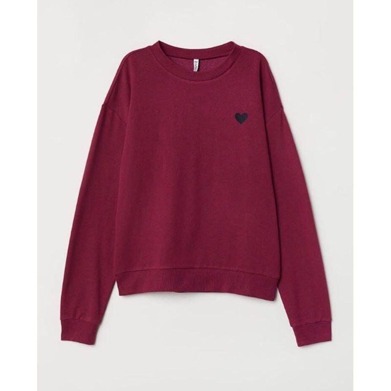 Sweatshirt Maroon with Love