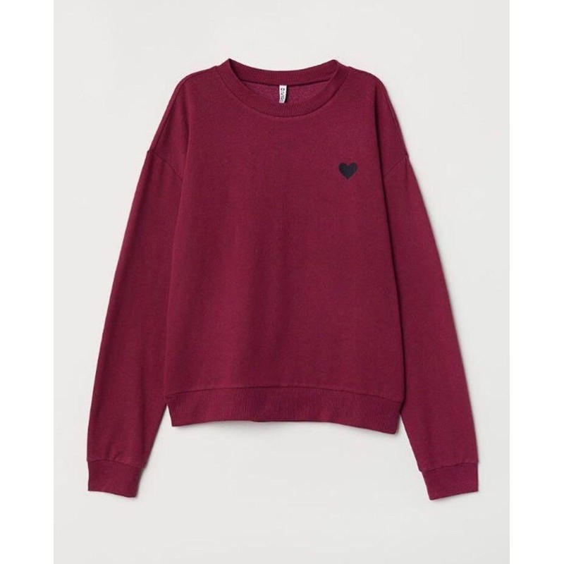 Sweatshirt Maroon with Love