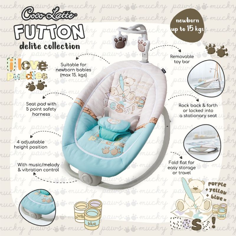 Cocolatte rocker futton delite collection kursi ayun bayi