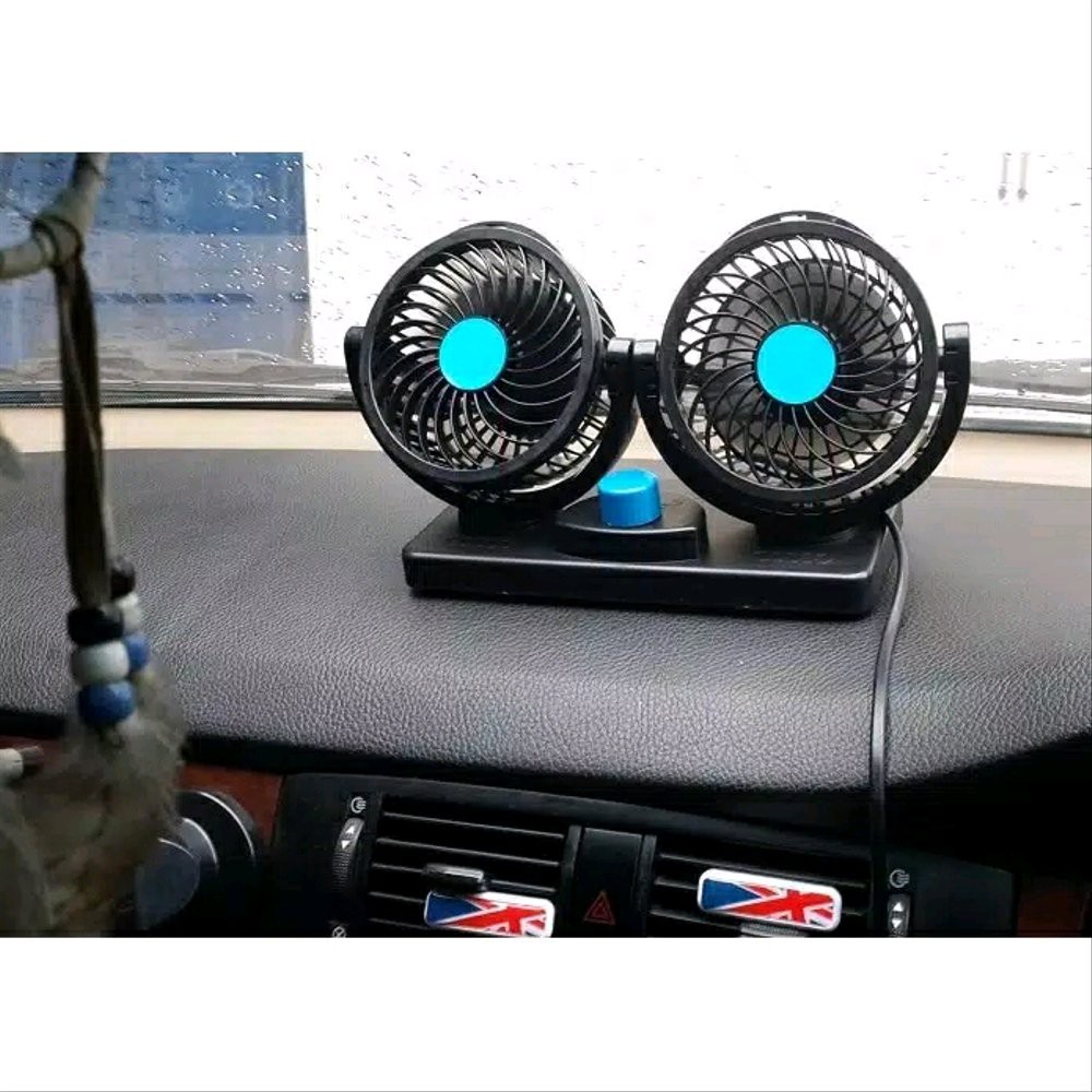 kipas angin jet air mobil model double blower tempel dashboard