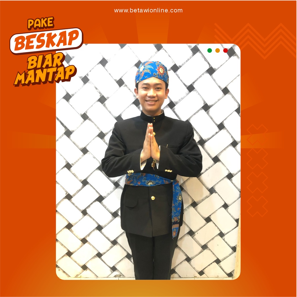 Beskap Betawi / Jas Betawi / Jas Hitam Formal
