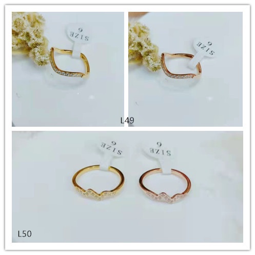 Cincin Titanium Permata Perhiasan Fashion L49.50