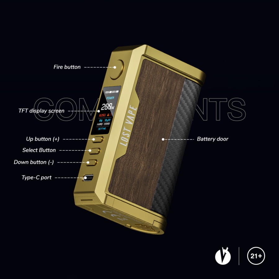 GET IT NOW!!! LOSTVAPE CENTAURUS Q200 MOD ONLY DEVICE SYSTEM