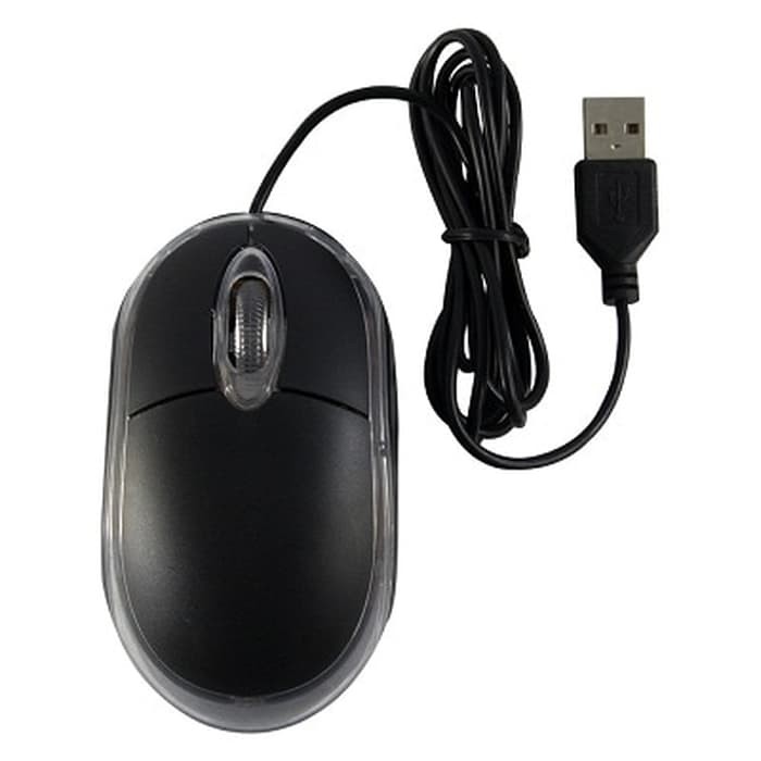 Mouse Komputer Optic Optik USB Biasa