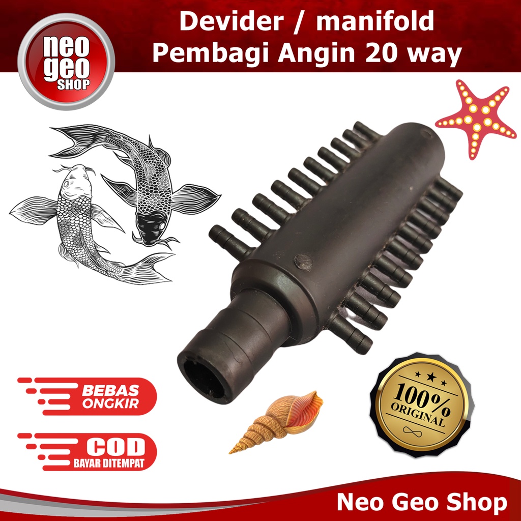 manifold 20 way air devider Pembagi cabang Udara Aerator Air Pump