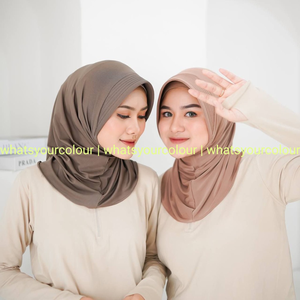 Kerudung Olahraga [frappucinno] Bergo sport / hijab sport-1