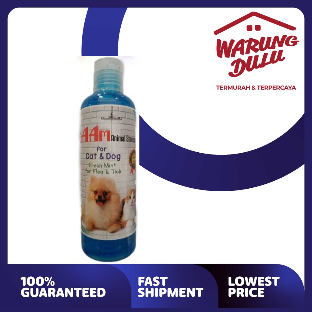 SHAMPOO BOAAM UNTUK KUCING ANJING FRESH MINT FOR FLEA &amp; TICK 250ML