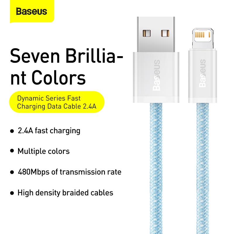 Baseus Kabel Data Dynamic Fast Charging 2.4A Cable USB to iPhone Lightning