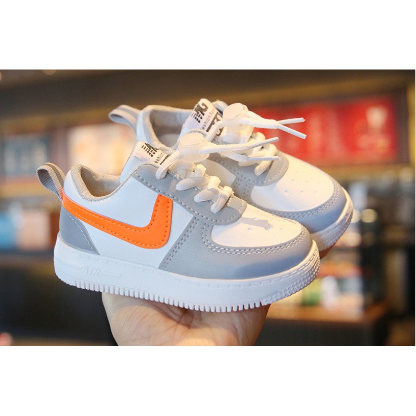 Bestseller Sepatu Sneakers Anak Anak Laki Prempuan Nike Gear ORANGE