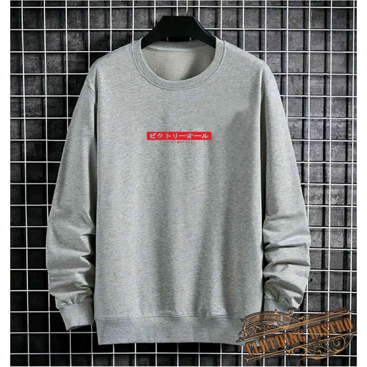  Bloods Crewneck Black Motif Simpel Pria/Wanita Premium Quality SWEATER PRIA/WANITA L XL VCRL-4