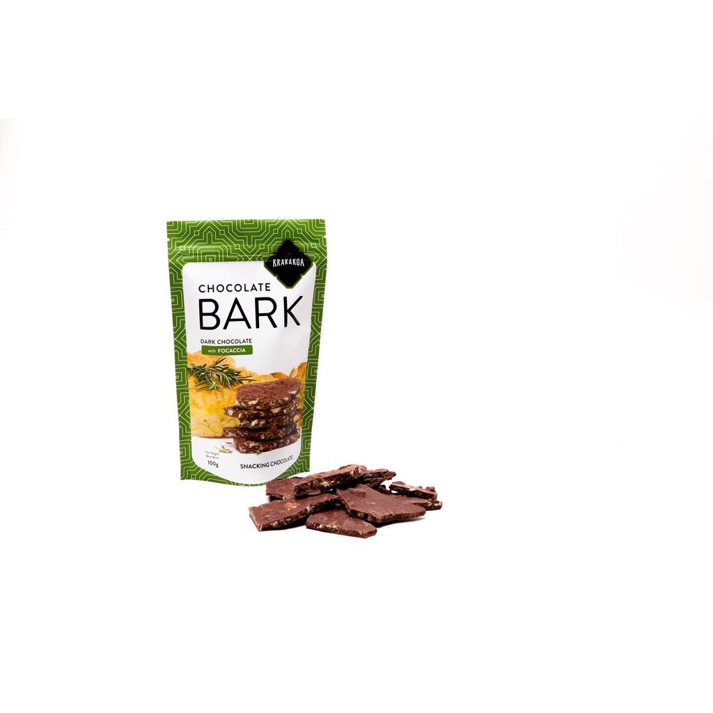 Krakakoa, Chocolate Bark, Dark Chocolate with Focaccia 100gr