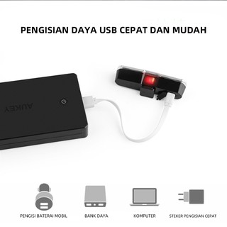 AIHUAXU Sepeda  USB mengisi lampu  sepeda  gunung  mengendarai 