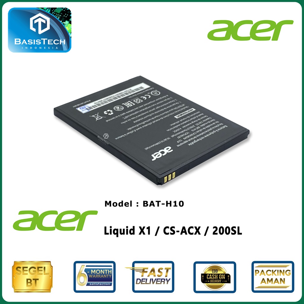 BATERAI ACER X1 - CS-ACX - 200SL - BAT-H10 - ORI99 GOOD QUALITY