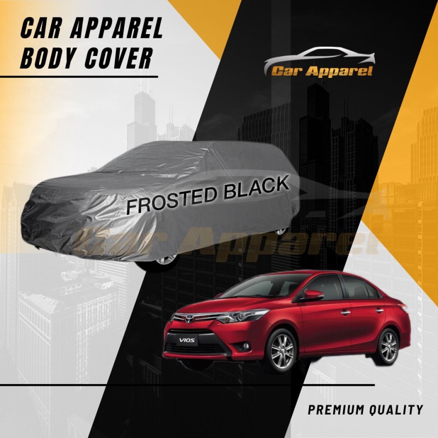 Sarung Mobil Vios Gen 3 2014-2021 Black Premium / Body Cover Vios Gen3