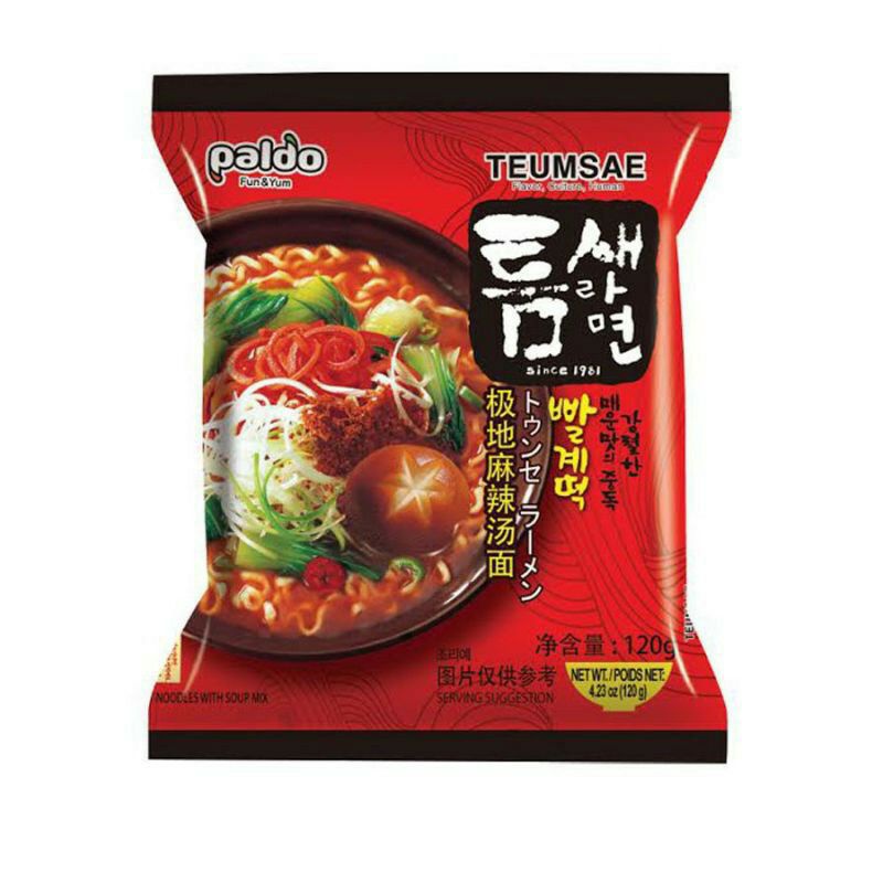 PALDO Teumsae Ramyun 120 g | Mie Instan Korea Pedass