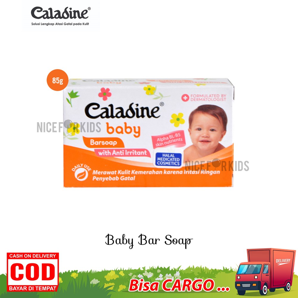 Caladine Baby Bar Soap 85 gr / Sabun Perawatan Kulit Bayi Iritasi