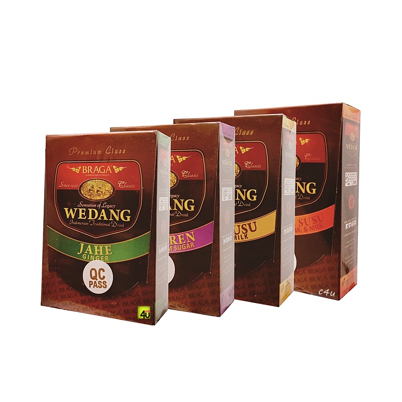 

Braga WEDANG - Minuman Jahe Tradisional Indonesia - 1 kotak isi 3 sachet