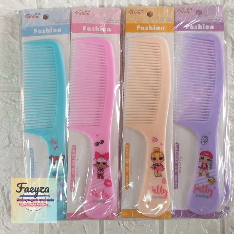 10 pcs SISIR RAMBUT TEBAL IMPORT MOTIF