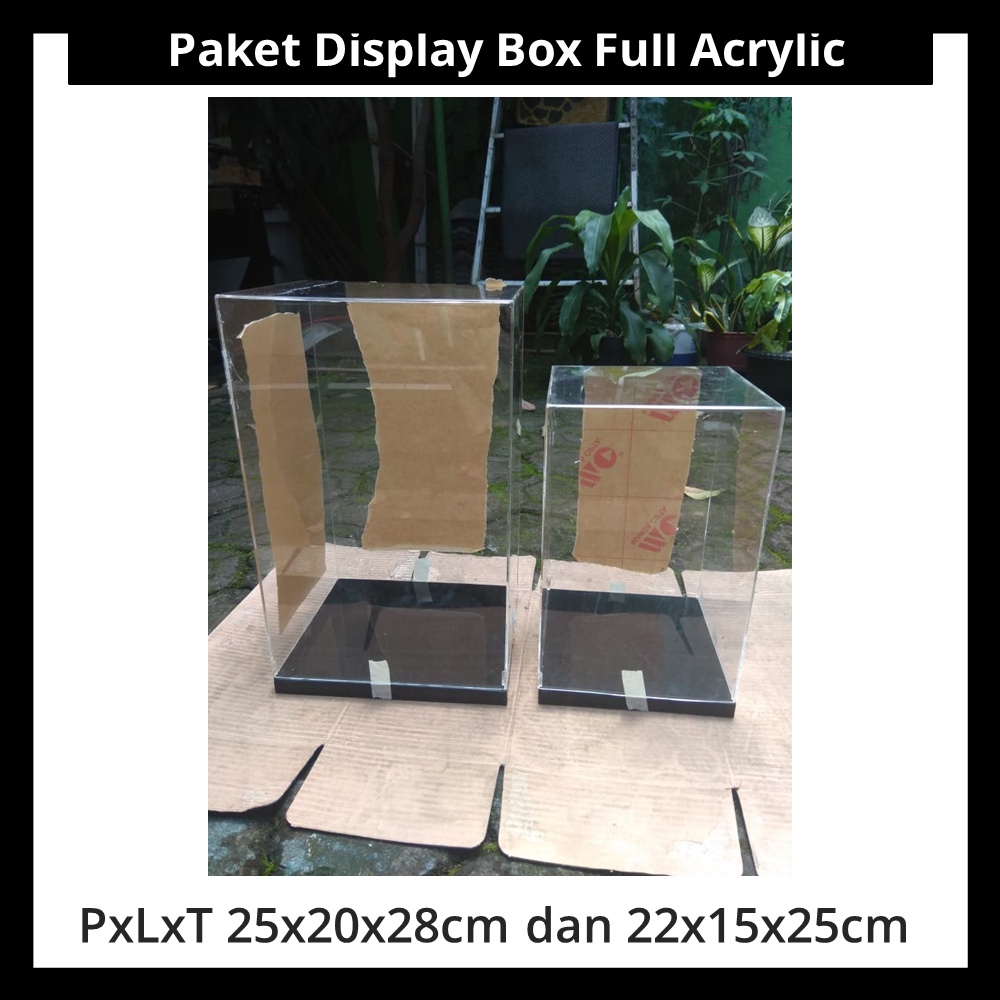 

Paket Display Box Full Akrilik PxLxT 25x20x28cm