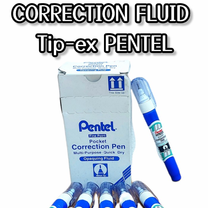 

Mantap Correction Fluid Tip-Ex Cair Pentel Original Zl62W 1Pcs Bagus