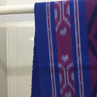 Tenun syall motif toraja  biru kain tenun khas toraja  