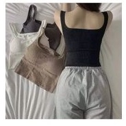 KOREAN TANKTOP KNIT DENGAN CUP BRA - BRA SPORT GYM TERBARU ALL SIZE