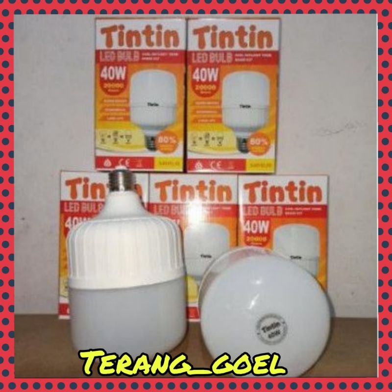 Tintin Lampu Led kapsul Murah 40 watt / Lampu Led Tintin 40 watt