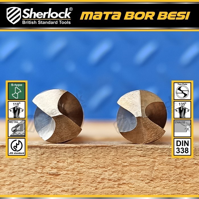 Mata Bor Besi 10 mm / Sherlock JIS Standard High Speed Steel Cobalt (1 Pcs)